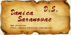 Danica Saranovac vizit kartica